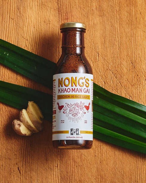 Nong's Khao Man Gai Sauce, Ginger Garlic Chili Sauce, Chicken and Rice, 12oz