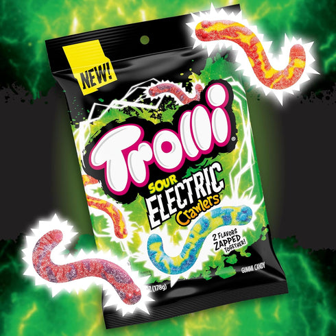 6.3 Trolli Electric Crawlers Candy, Ounce Bag