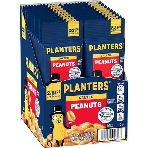 1.75 oz. (18-Pack) PLANTERS Salted Peanuts