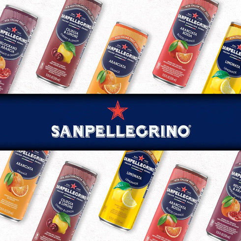 6 Count(Pack 4) Sanpellegrino Italian Sparkling Drink Aranciata, Sparkling Orange Beverage