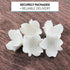 144 Count Global Sugar Art Hydrangea Blossom Sugar Cake Flowers, Unwired, White, by Chef Alan Tetreault