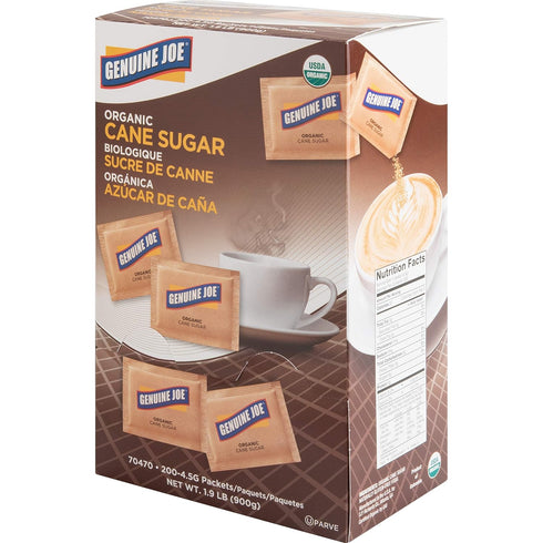 Joe-70470 Packets (Pack 3) Genuine Turbinado Natural Cane Sugar - Brown