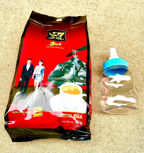 Paradise Beach G7 3-in-1 100 Packets (56.44 oz) Instant Vietnamese Coffee Strong & Bold Roast with Non-Dairy Creamer