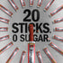 0.92 oz 5g 100% Beef,(Pack 40) Jack Link's Original Zero Sugar Beef Sticks - Meat Sticks - Ready to Eat Protein Snacks