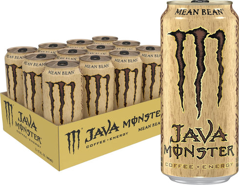 Monster Energy Java Monster Mean Bean, Coffee + Energy Drink, 15 Ounce