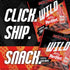 100 Packs 7g Pack 4oz (8 Count) Jack Link's Wild Chicken Stick Bites Made with Frank's RedHot Flavor, Mini Meat Sticks