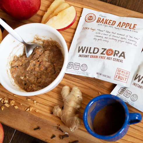 (5-Pack) Wild Zora - Instant Grain-Free Hot Cereal - AIP Baked Apple