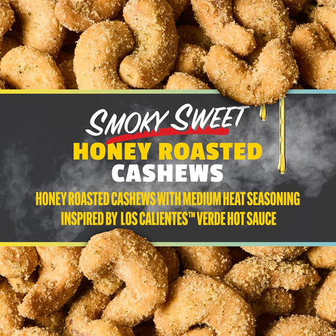 6 oz Snak Club x Hot Ones Honey Roasted Cashews, Smoky Sweet, Spicy Nuts, Inspired by Hot Ones, Vegan Snack, Resealable