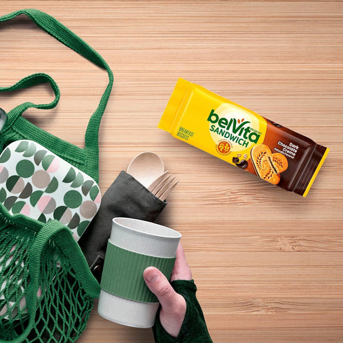 8 Packs (2 Pack) belVita Breakfast Bar Biscuit Sandwiches, Dark Chocolate Creme, Biscuits Per