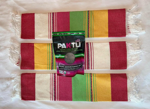 2oz Paktli Organic Alegra Bites Dark Chocolate with Blueberry & Cacao Nibs, Bag, Organic Ancient Grain Snack
