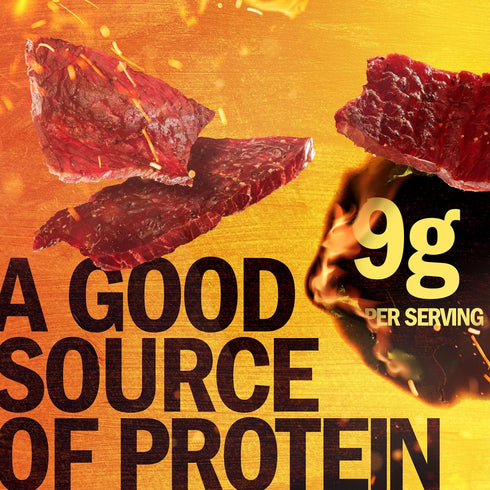 9g 100% 9 Oz. (Pack 2) Jack Link's Beef Jerky, Sweet & Hot, Large Jerky Bags - Flavorful Meat Snacks, Ready to Eat