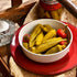 Hot Pickled Crisp Okra in Glass Jar - Amish Valley Products
