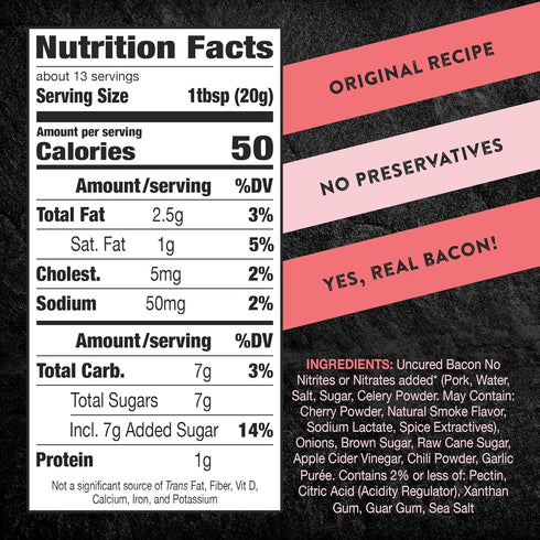 Premium Sweet Chili Bacon Jam - Gourmet Spread with No Preservatives