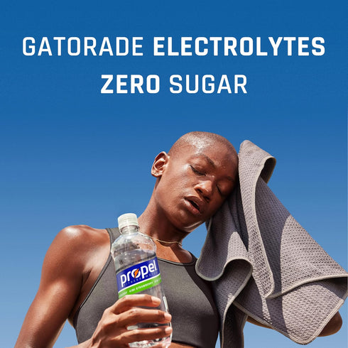 12 oz (8 Pack) Propel Electrolyte Enhanced Water Sports Drink, Kiwi Strawberry Flavored Water, Zero Calorie & Zero