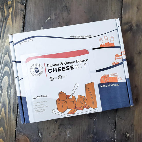 4 Cultures for Health Paneer & Queso Blanco Artisan Cheesemaking Kit | Pieces DIY Kit Includes Citric Acid