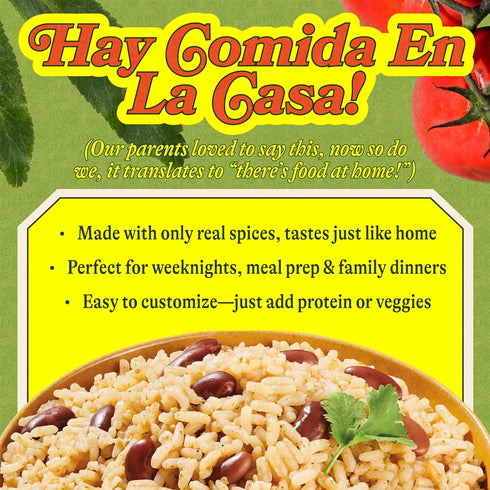 7 oz, Pack 6 Loisa Rice & Red Beans, Premium Latin Rice & Beans, Non-GMO, No MSG, No Artificial Flavors, No Arfiticial