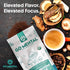 Immune Wellbeing 1 12oz Organic Lion's Mane & Chaga Mushroom Coffee Ground Dark Roast, Full Fruiting Bodies