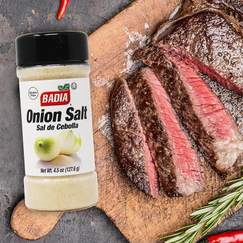 4.5 oz Badia Onion Salt, Rich Taste of Onion with Salt