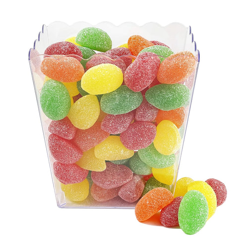 (5 Fruidles Easter Sour Jelly Egg Unwrap Candy Treats, Fun and Festive Holiday Snacking, Party flavor Pound (Bulk))