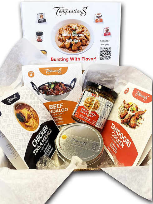 Indian Food Meat Dish Cooking Gift Set | 3 Cook-from-Scratch Spice kits