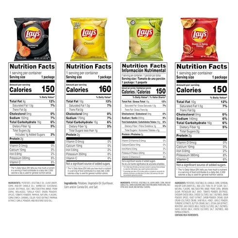 Pack, 1 (Pack 40) Lay's Potato Chips, Classic Chips Variety Ounce