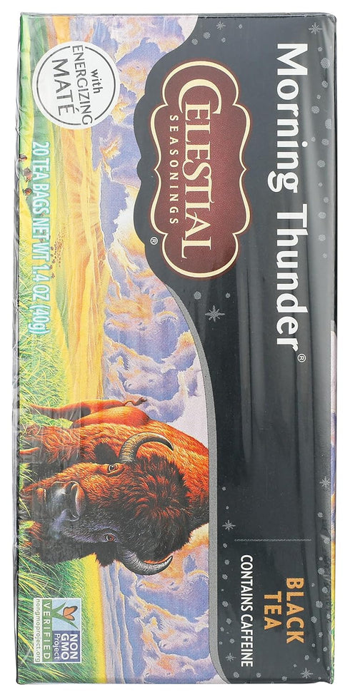 20 Celestial Seasonings Morning Thunder Tea, ct