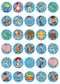 30 x Edible Cupcake Toppers, Classic Story Themed Collection of Uncut Edible Cake Decorations on Wafer Sheet