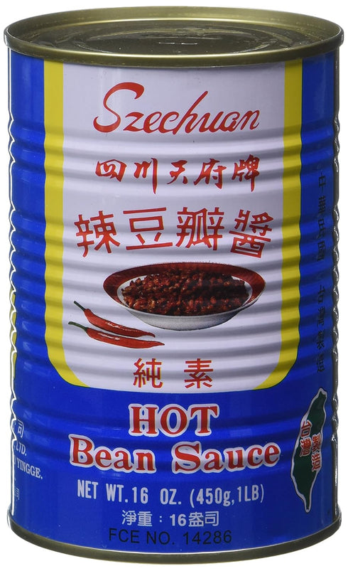 Szechuan Hot Bean Sauce, 16 Ounce.