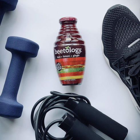 8.45oz (6 Pack) 100% Packed Beetology Organic Beet, Lemon and Ginger Juice | Cold Pressed | Heart Healthy | Nutrient