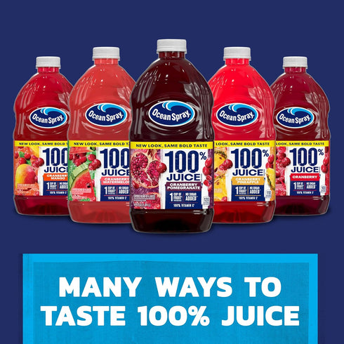 100% 10 (Pack 6) Ocean Spray Juice, Cranberry Juice, Ounce Bottle
