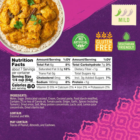 Simmer 15oz (Pack 3) Pataks Korma Sauce - Mild and Creamy Korma with Coconut & Spices - Gluten-Free & Vegetarian