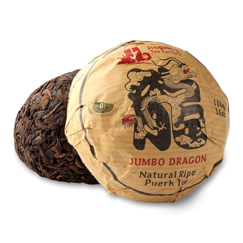 Jinglong Tea Factory Puerh Tea Tuocha Jumbo Dragon, Ripe Pu-erh, 40 Cups, 3.6 Ounce