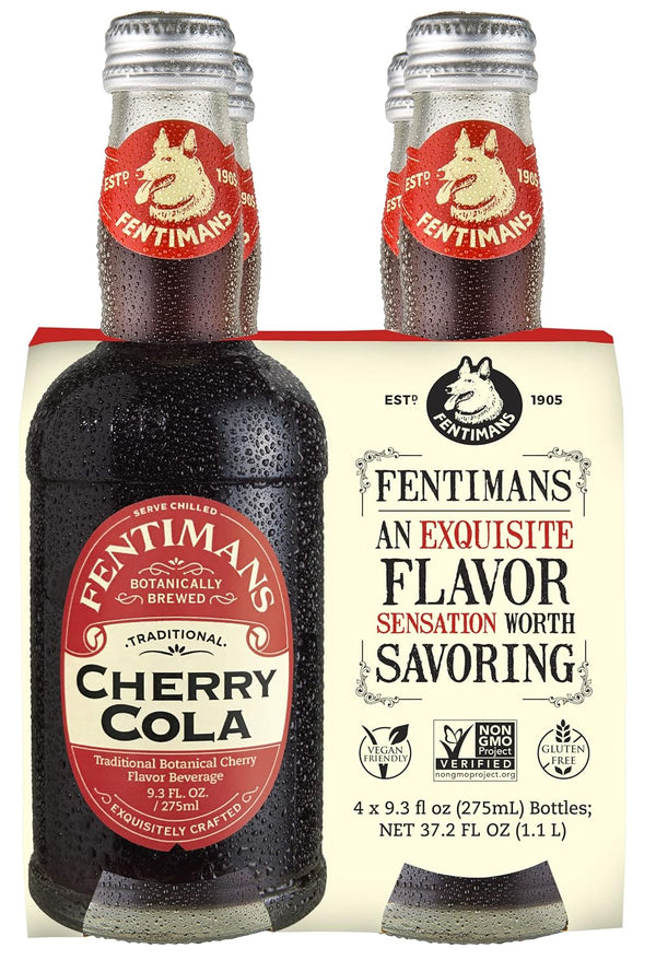 Fentimans Sparkling Cherry Cola - Cherry Soda, Soft Drink, Craft Soda Pop,