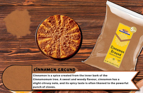 80oz (5lbs) 2.27kg Rani Cinnamon Powder (Ground) Spice Bulk ~ All Natural | Salt-Free | Vegan | No Colors | Gluten