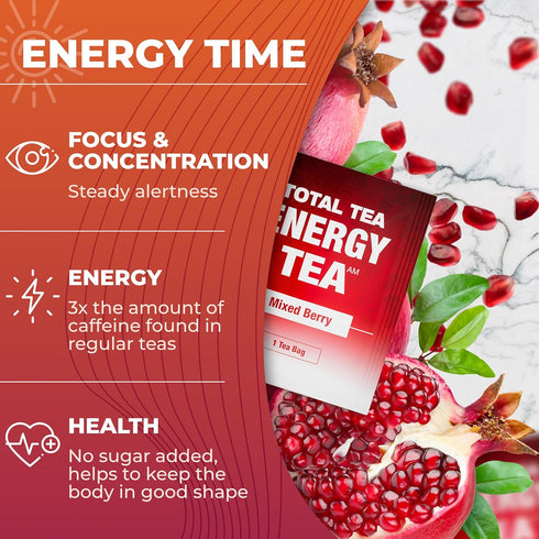Set 25 Total Tea Detox Tea & Energy - Day Detox - Herbal SIim Tea with Chamomile - Hibiscus Tea and Ginger Root
