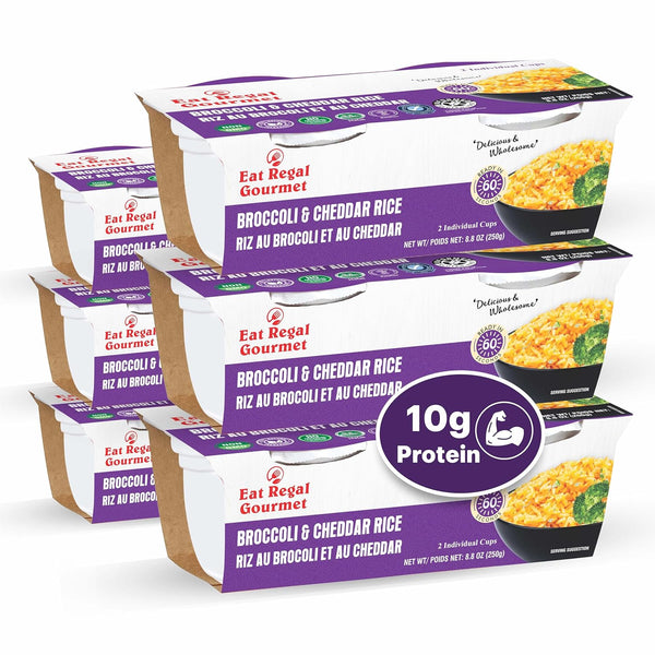 Eat Regal Broccoli & Cheddar Rice, Gluten-Free, Ready in 1 Minutes, 8.8