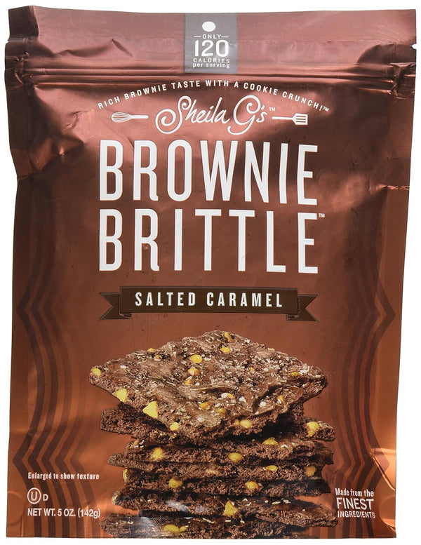 Sheila G's Brownie Brittle, Salted Caramel, 5 oz