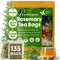 FreshDrinkUS, Premium 135 Rosemary Leaf Tea Bags, 100% Natural and Pure Rosemary