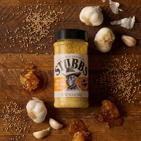 10.4 oz Stubbs Rub, Sweet Mustard, Tangy, Sweet & Smoky Flavor, Dry Barbecue Rub for Chicken Wings, Grilled Chicken