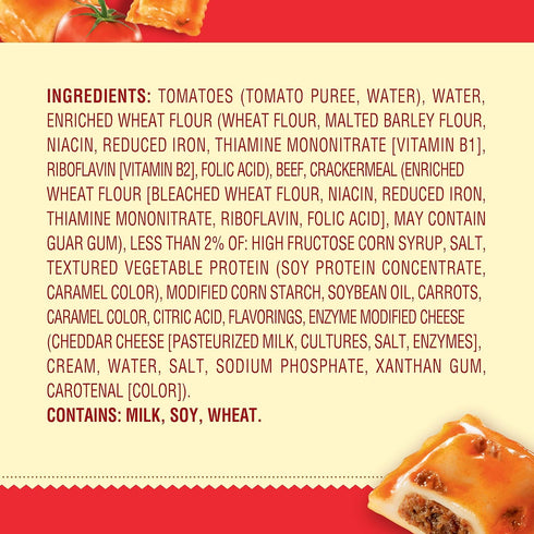 15 oz, 24 Pack Chef Boyardee Mini Ravioli