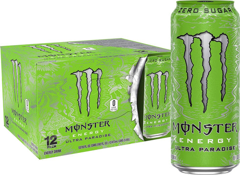 Monster Energy Ultra Paradise, Sugar Free Energy Drink, 16 Ounce (Pack of