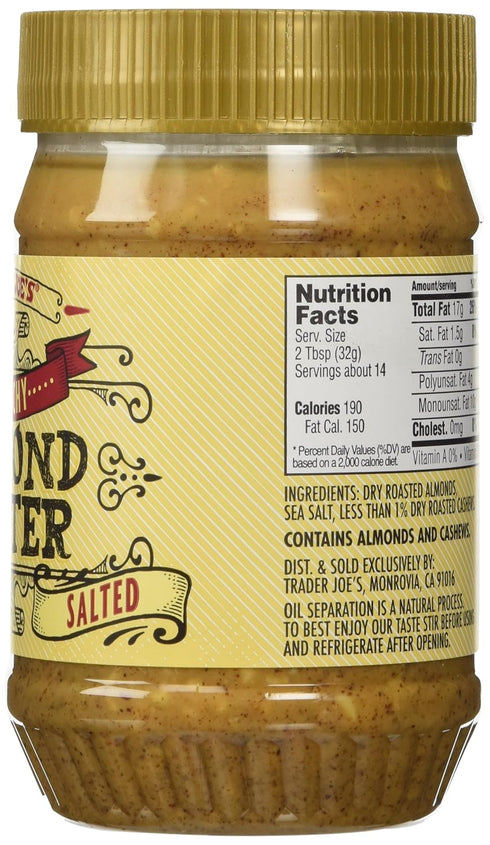 Trader Joe's (2 Pack) Trader Joes Crunchy Almond Butter Salted