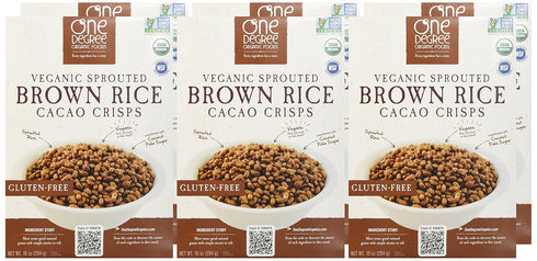 10 (Pack 6) One Degree Organic Foods Sprouted Brown Rice Cacao Crisp, Ounce