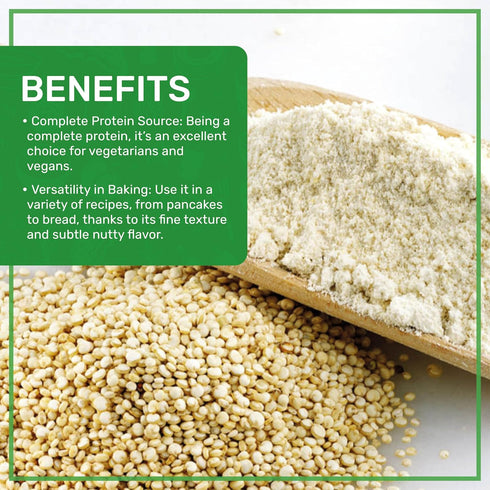 2 LB Jiva Organics Premium Quinoa Flour Bag - Non GMO