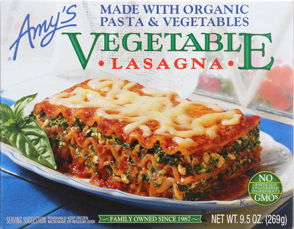 Amy's, Lasagna Vegetable, 9.5 Ounce