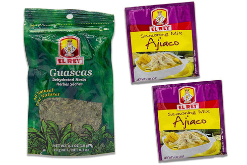 AJIACO KIT - Guascas El Rey, Dehydrated Herbs and El Rey Ajiaco