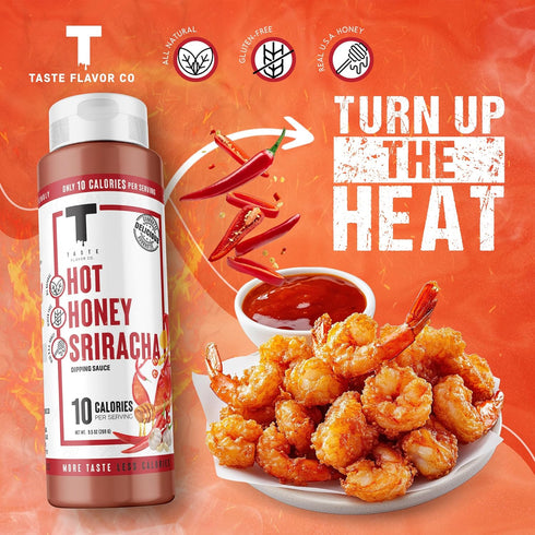 Taste Flavor Co. Hot Honey Sriracha Wing Sauce & Marinade - Keto-Friendly
