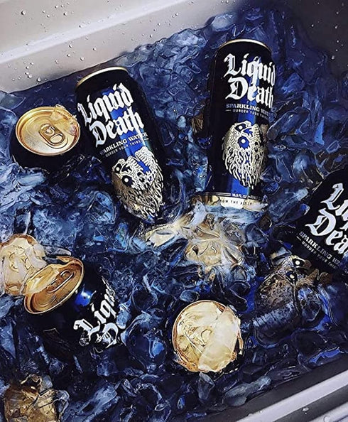 16.9 oz Tallboys (12-Pack) Liquid Death Sparkling Mountain Water