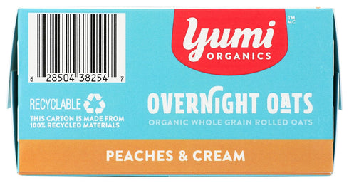 8.8 OZ Yumi Organics Organic Peaches & Cream Overnight Oats