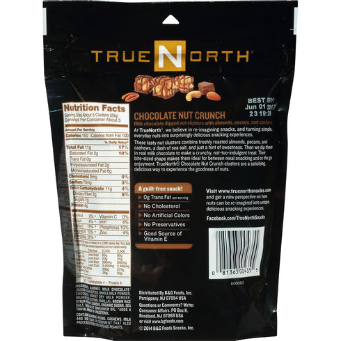 Surgeark 5 (Pack 6) True North Nut Clusters, Chocolate Nut Crunch, Ounce